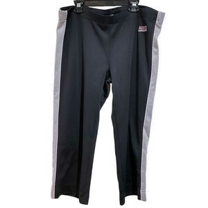 Vintage Y2K NIKE Athletic Division Capris Black - Mesh Sides Women’s L/12-14